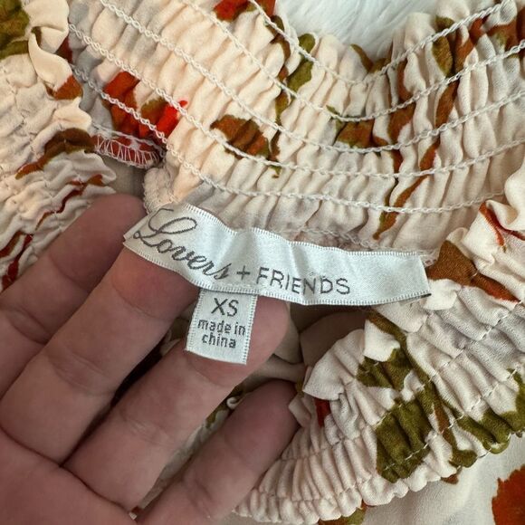 Lovers + Friends Floral Mini Dress in Red and Green - Picture 3 of 10